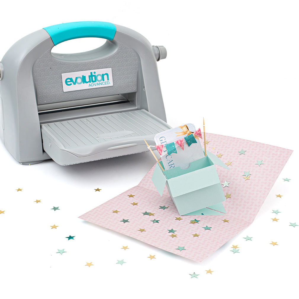 Pop up Gift Box Die  / Suaje de Caja de Regalo Explosiva Descontinuado We R Makers