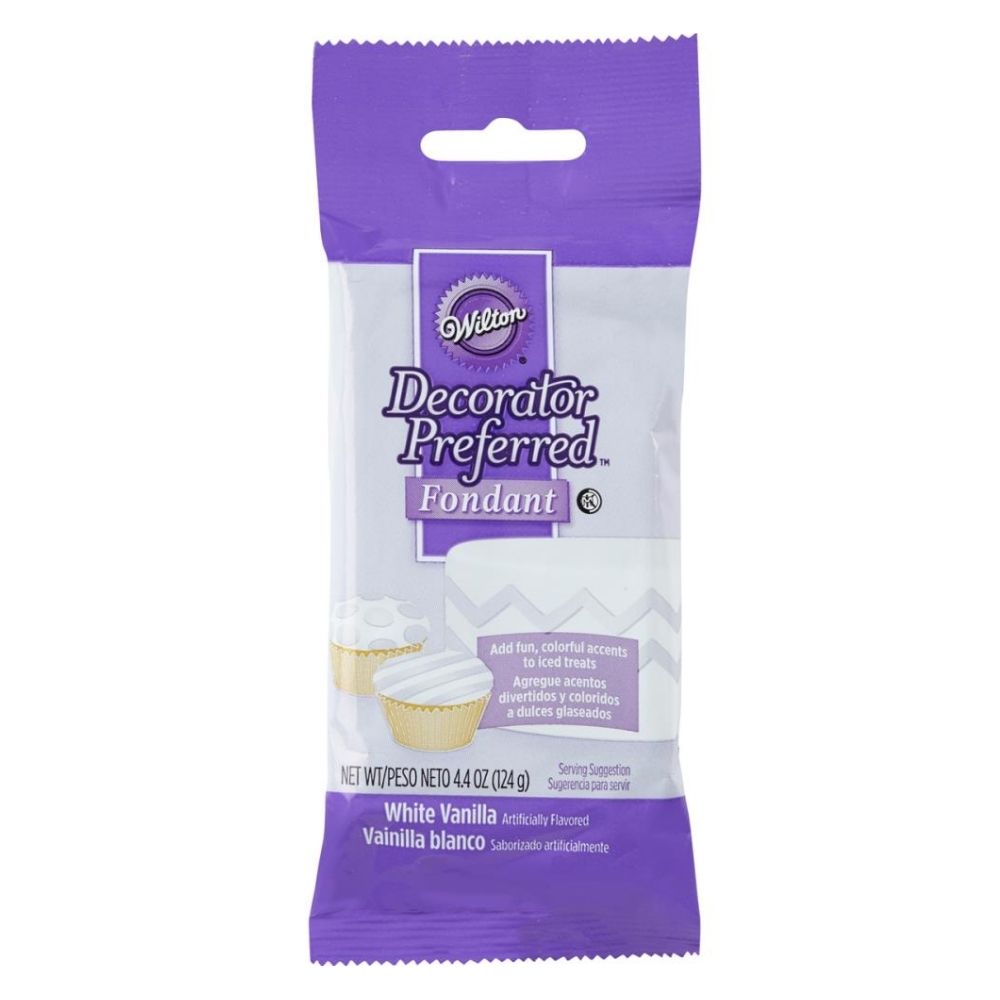 White Fondant 4.4 Oz / Fondant Blanco 124 g Descontinuado Wilton