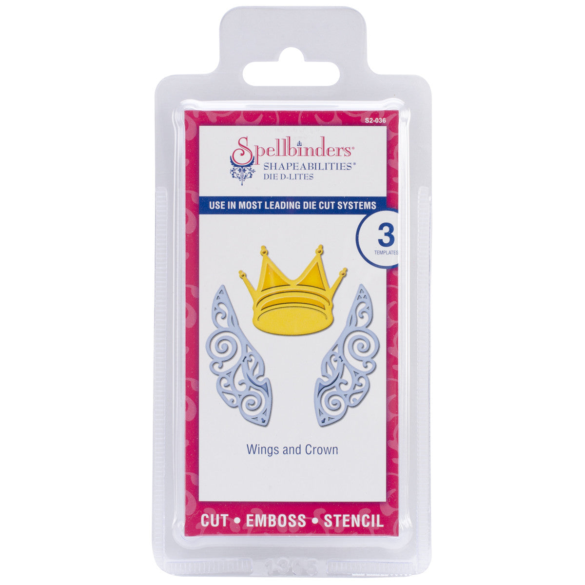 Suaje de Corte de Alas y Corona / Wings and Crown Descontinuado Spellbinders