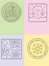 Embossing Folder Winter Jelly 4 Pieces / Folder de Grabado Navideños Descontinuado Cuttlebug