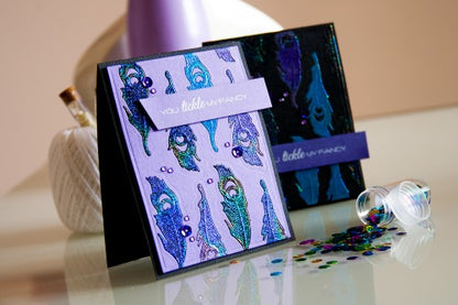 Peacock Feathers Dies  / Suajes de Corte y Realce Plumas Descontinuado Spellbinders
