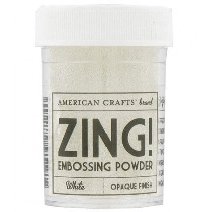 Zing White Embossing Powder / Polvos de Realce Blanco Descontinuado American Crafts
